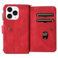 Multipurpose Series iPhone 14 Pro Wallet Case - Red