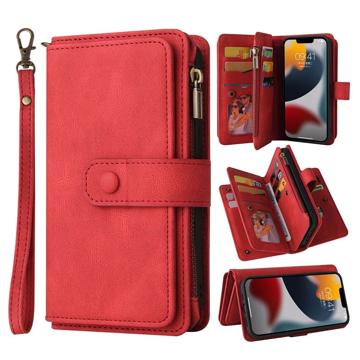 Multipurpose Series iPhone 14 Wallet Case - Red