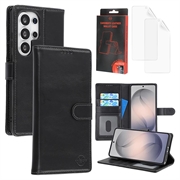 Samsung Galaxy S26 Ultra MyTPhone CardMate Leather Wallet Case - Black
