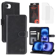 iPhone 17e MyTPhone CardMate Leather Wallet Case - Black