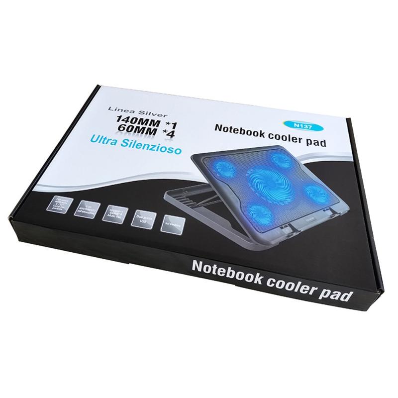 Desktop 5 Cooling Fan Notebook Computer Cooling Pad Laptop Cooler with