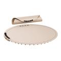 NCB-05 60cm Rollable Silicone Food Warmer Mat - 300W, Digital Display, Timer - Milky Coffee