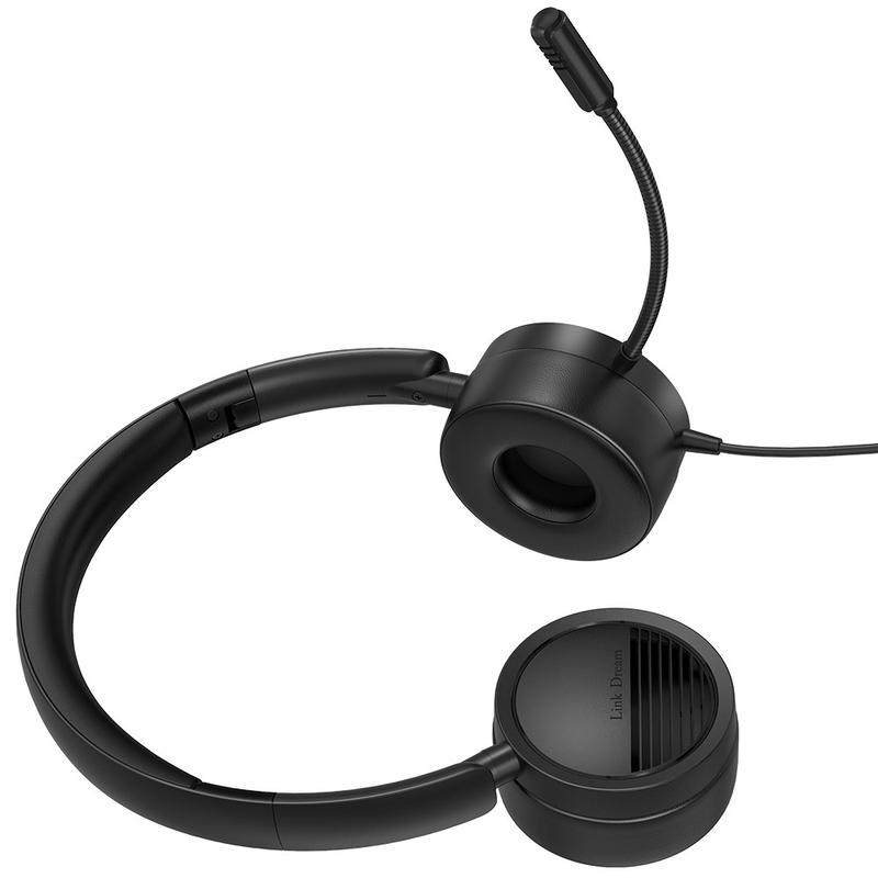 NEW BEE H360 Telephone Headset On Ear 3.5mm / USB Wired Noise