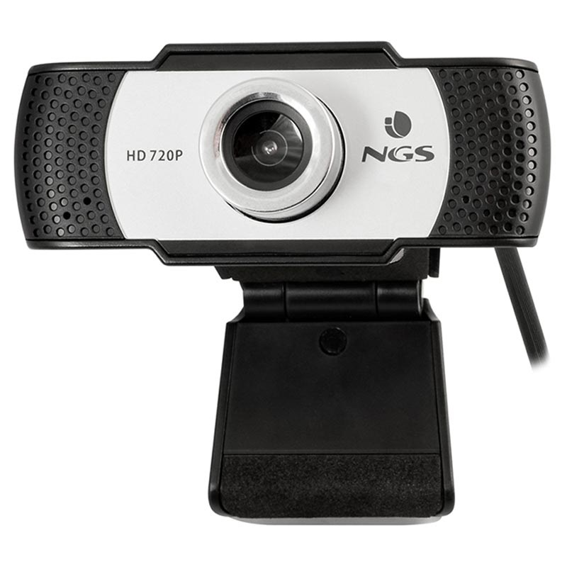 Ngs Xpresscam 7 Webcam With Microphone Silver Black Ngs Xpresscam 7 Webcam With Microphone Silver Black