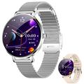 NX21 Health Monitoring Women Smartwatch - Bluetooth 5.3 & IP68 - Silver