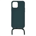 Necklace Series iPhone 12 Mini TPU Case - Dark Green