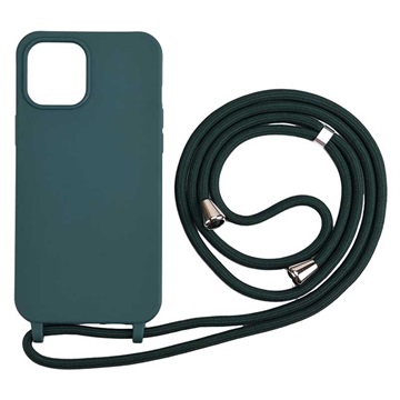 Necklace Series iPhone 12/12 Pro TPU Case - Dark Green