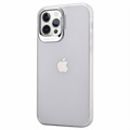 iPhone 12/12 Pro Hybrid Case with Hidden Kickstand - White / Transparent