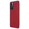Nillkin Qin Xiaomi Redmi Note 11T 5G/Poco M4 Pro 5G Flip Case - Red