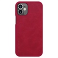 Nillkin Qin iPhone 12 mini Flip Case - Red