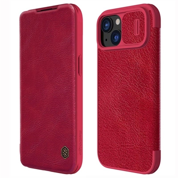 iPhone 15 Nillkin Qin Pro Flip Case - Red