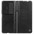 Nillkin Qin Pro Samsung Galaxy Z Fold4 5G Flip Case - Black