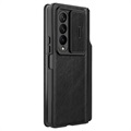 Nillkin Qin Pro Samsung Galaxy Z Fold4 5G Flip Case - Black
