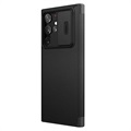 Nillkin Qin Pro Samsung Galaxy S22 Ultra 5G Flip Case - Black