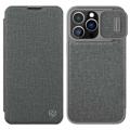 Nillkin Qin Pro Series iPhone 14 Pro Flip Case - Grey