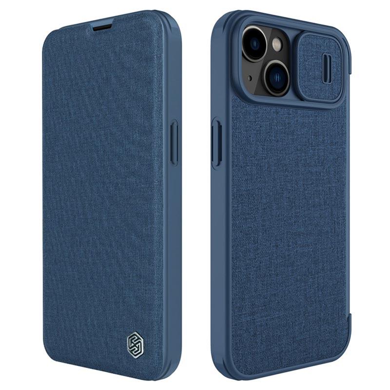 Nillkin Qin Pro iPhone 14 Plus Flip Case Blue