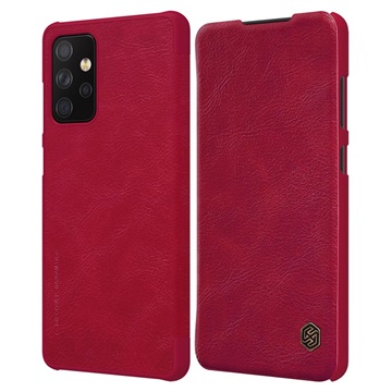Nillkin Qin Samsung Galaxy A72 5G Flip Case - Red
