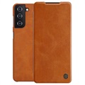 Nillkin Qin Series Samsung Galaxy S21 5G Flip Case - Brown