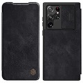 Nillkin Qin Series Samsung Galaxy S22 Ultra 5G Flip Case - Black