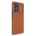 Nillkin Qin Series Samsung Galaxy A53 5G Flip Case - Brown