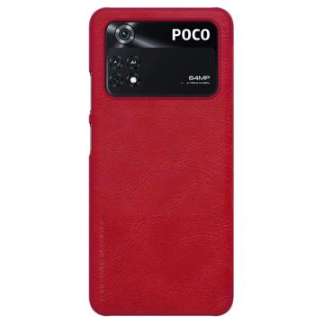Nillkin Qin Series Xiaomi Poco M4 Pro Flip Case - Red