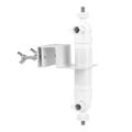 No-Drill Gutter Mount Bracket for Security Camera and Solar Panel - White