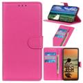 Nokia C21 Plus Wallet Case with Magnetic Closure - Hot Pink