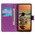 Nokia C21 Plus Wallet Case with Magnetic Closure - Purple