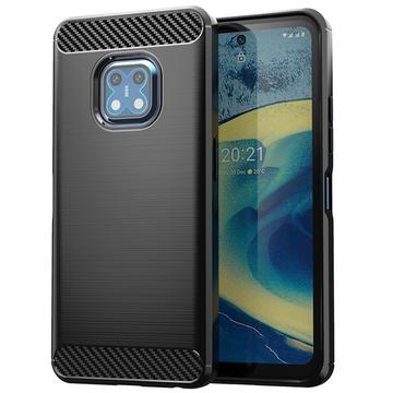 Nokia XR20 Brushed TPU Case - Carbon Fiber - Black