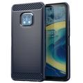 Nokia XR20 Brushed TPU Case - Carbon Fiber - Blue