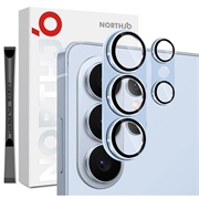 Samsung Galaxy S26 Ultra Northjo Full Protection Matte Metal and Tempered Glass Camera Lens Protector - Blue