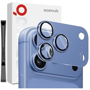 iPhone 18 Pro Max Northjo Full Protection Matte Metal and Tempered Glass Camera Lens Protector - Blue