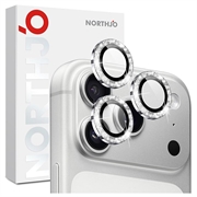 iPhone 18 Pro/18 Pro Max Northjo Glitter Camera Lens Protector - Silver