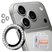 iPhone 18 Pro/18 Pro Max Northjo Rhinestone Camera Lens Protector Set - Black