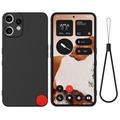 Nothing CMF Phone 2 Pro Liquid Silicone Case with Hand Strap - Black