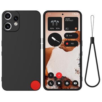 Nothing CMF Phone 2 Pro Liquid Silicone Case with Hand Strap - Black