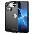 Nothing Phone (3) Brushed TPU Case - Carbon Fiber - Black