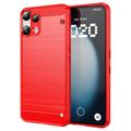 Nothing Phone (3a) Lite Brushed TPU Case - Carbon Fiber