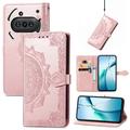 Nothing Phone (3a) Mandala Series Wallet Case - Rose Gold