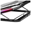 Nuoxi Q8 RGB Laptop Cooling Pad & Desktop Stand - Black