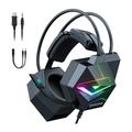 Onikuma X20 Gaming Headphones - RGB, Stereo Surround Sound, HD Microphone - Black