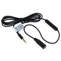 OTB 3.5mm Audio Extension Cable with Microphone - 125cm - Black