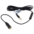OTB 3.5mm Audio Extension Cable with Microphone - 125cm - Black