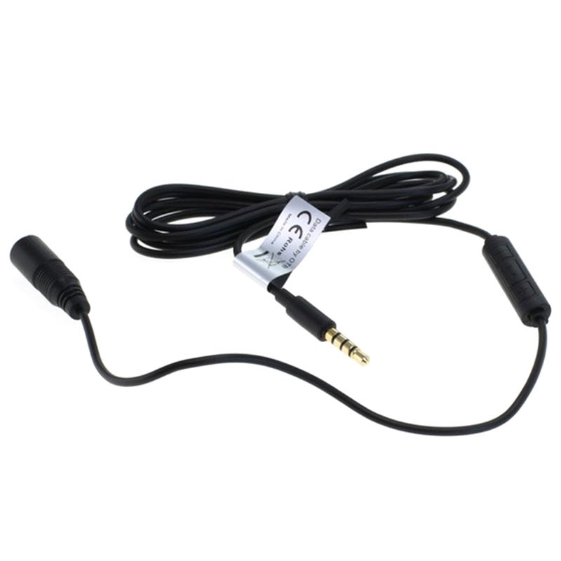 OTB 3.5mm Audio Extension Cable with Microphone 125cm Black
