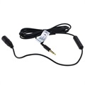 OTB 3.5mm Audio Extension Cable with Microphone - 125cm - Black