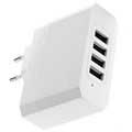 OTB Universal 4 USB Wall Charger - 4.8A - White