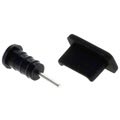 OTB Anti-Dust Plug Set - USB 3.1 Type-C, 3.5mm Port - Black