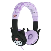 OTL Technologies Kuromi Kids Wired Headphones - 85dB Volume-Limited - Black / Purple