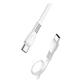 Okkes PD02 Type-C / Type-C Charging Data Cable - 100cm - White