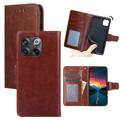 OnePlus 10T Wallet Case with Magnetic Closure - Brown